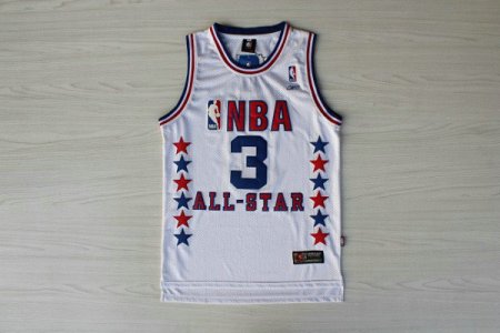 Maillot De Basket All Star 2003 Allen EzailIverson 3 Engrener Blanc